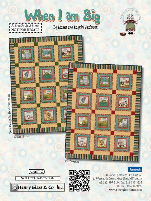 When I am Big Quilt 2 - FREE download